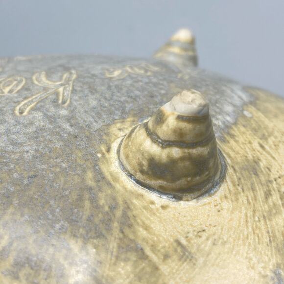 Ina Koch Hawaii Signed Art Pottery Ceramic Footed Dish Humpback Whale Design - Picture 10 of 10